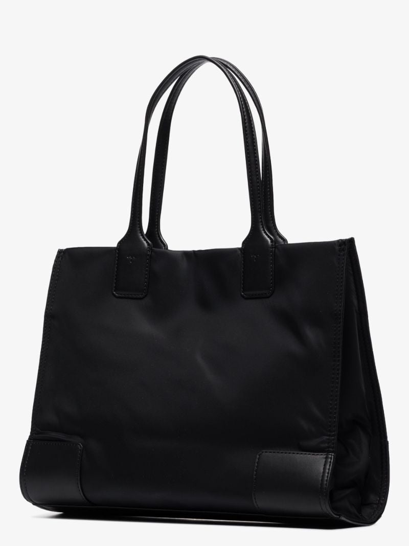 Black Ella Logo Tote Bag