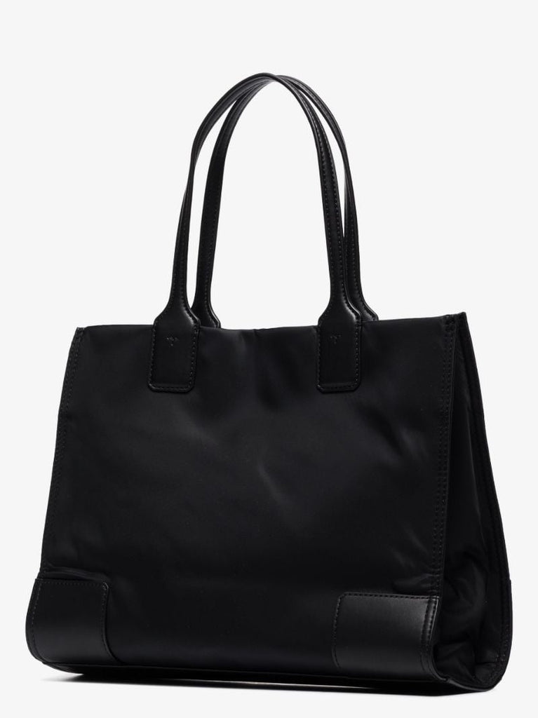 Black Ella Logo Tote Bag