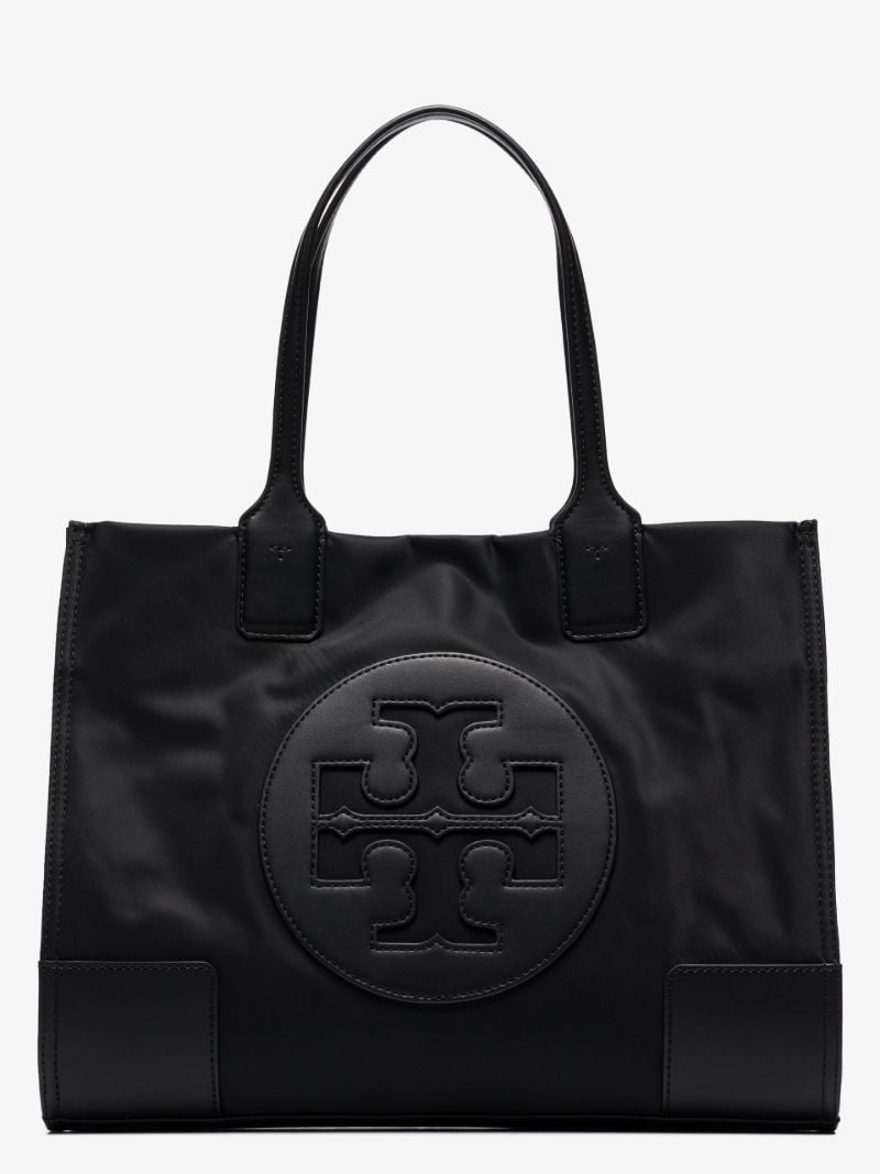 Black Ella Logo Tote Bag