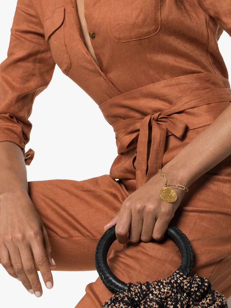 22k Gold-plated Il Leone Coin Bracelet