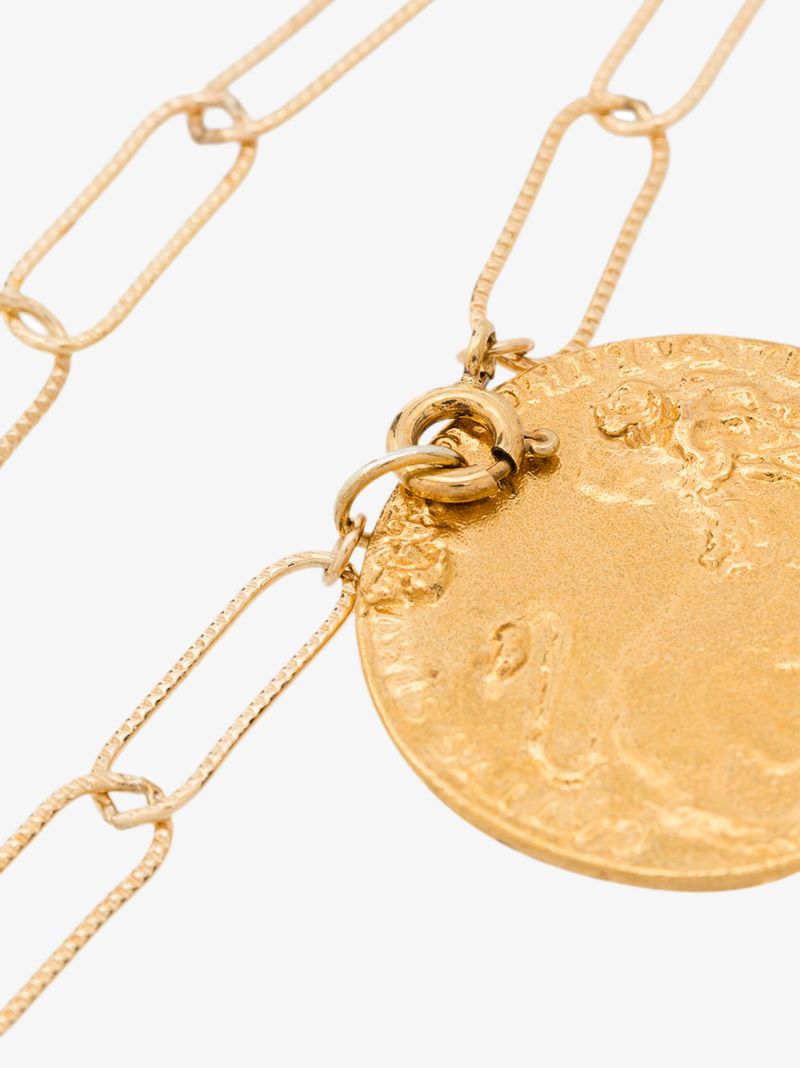 22k Gold-plated Il Leone Coin Bracelet