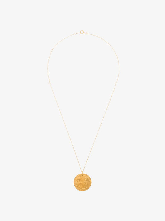 9k Yellow Gold Ii Leone Medallion Necklace
