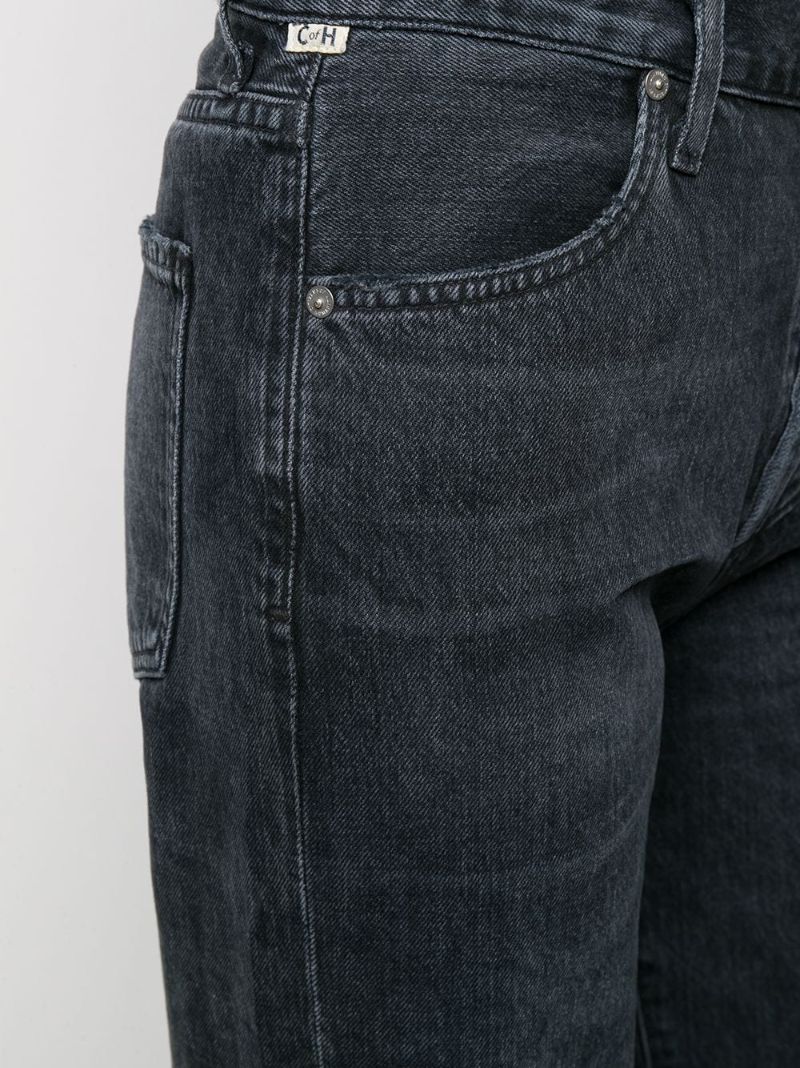 Black Annina High-rise Wide-leg Jeans