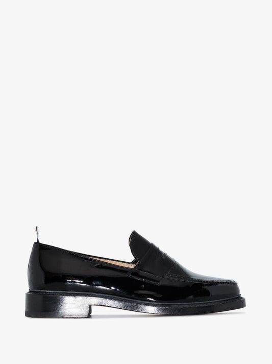 Black Patent Leather Penny Loafers