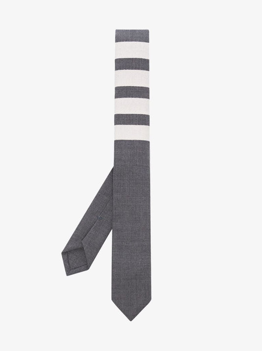 Grey 4-bar Stripe Tie