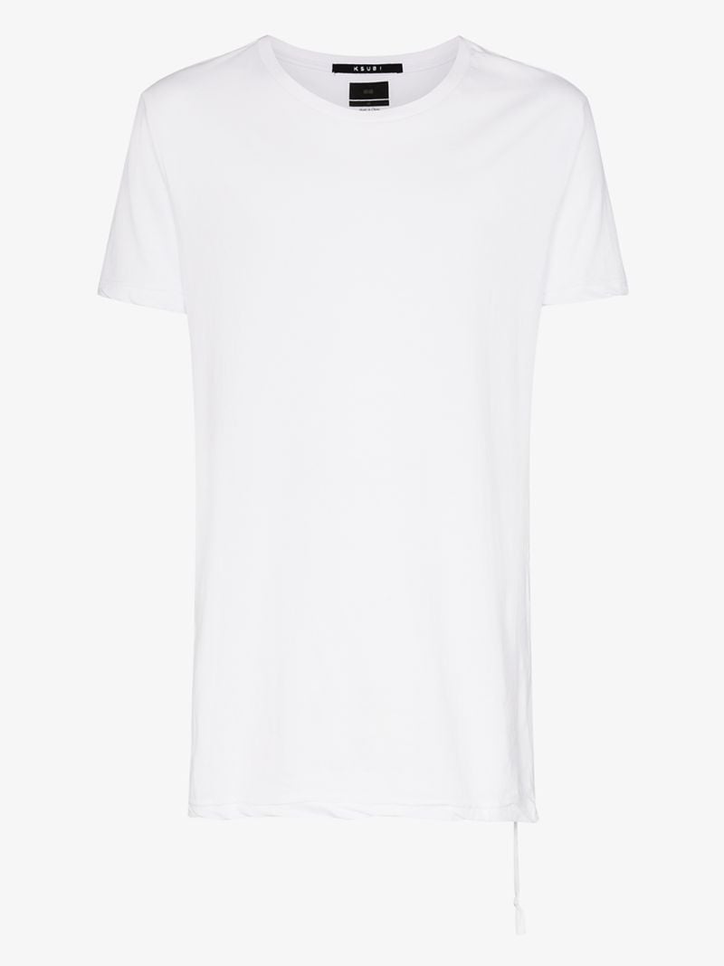 White Seeing Lines Cotton T-shirt