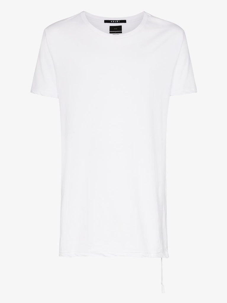 White Seeing Lines Cotton T-shirt