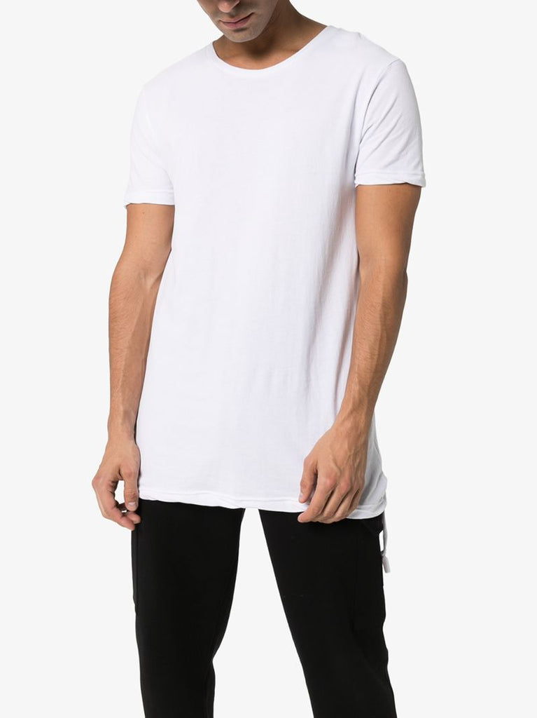 White Seeing Lines Cotton T-shirt