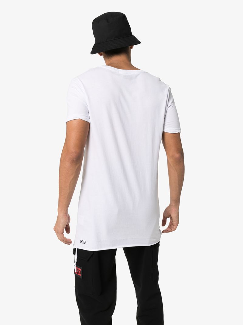 White Seeing Lines Cotton T-shirt