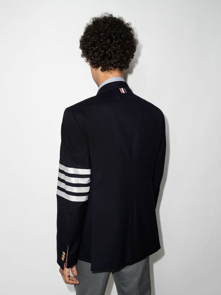 Blue 4-bar Stripe Wool Blazer