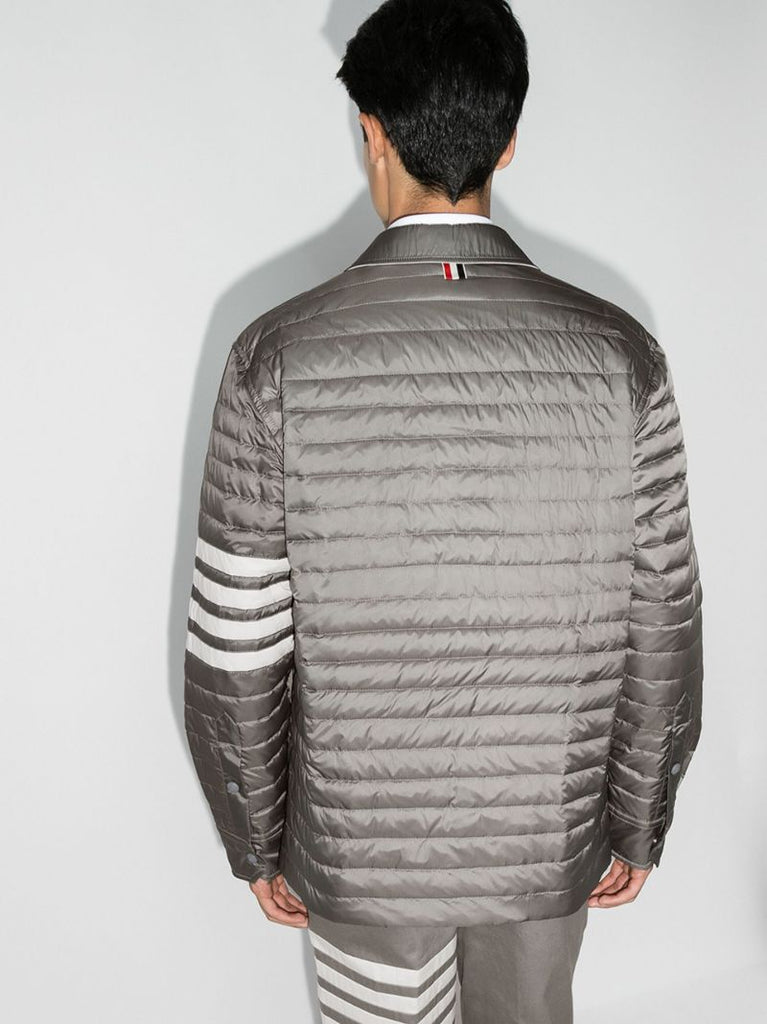 Grey Padded Shirt Jacket