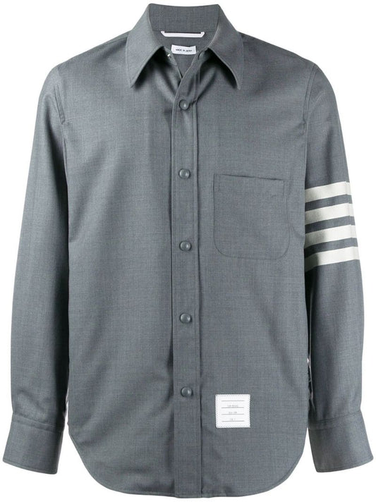 Grey 4-bar Shirt Jacket