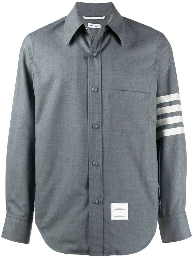 Grey 4-bar Shirt Jacket