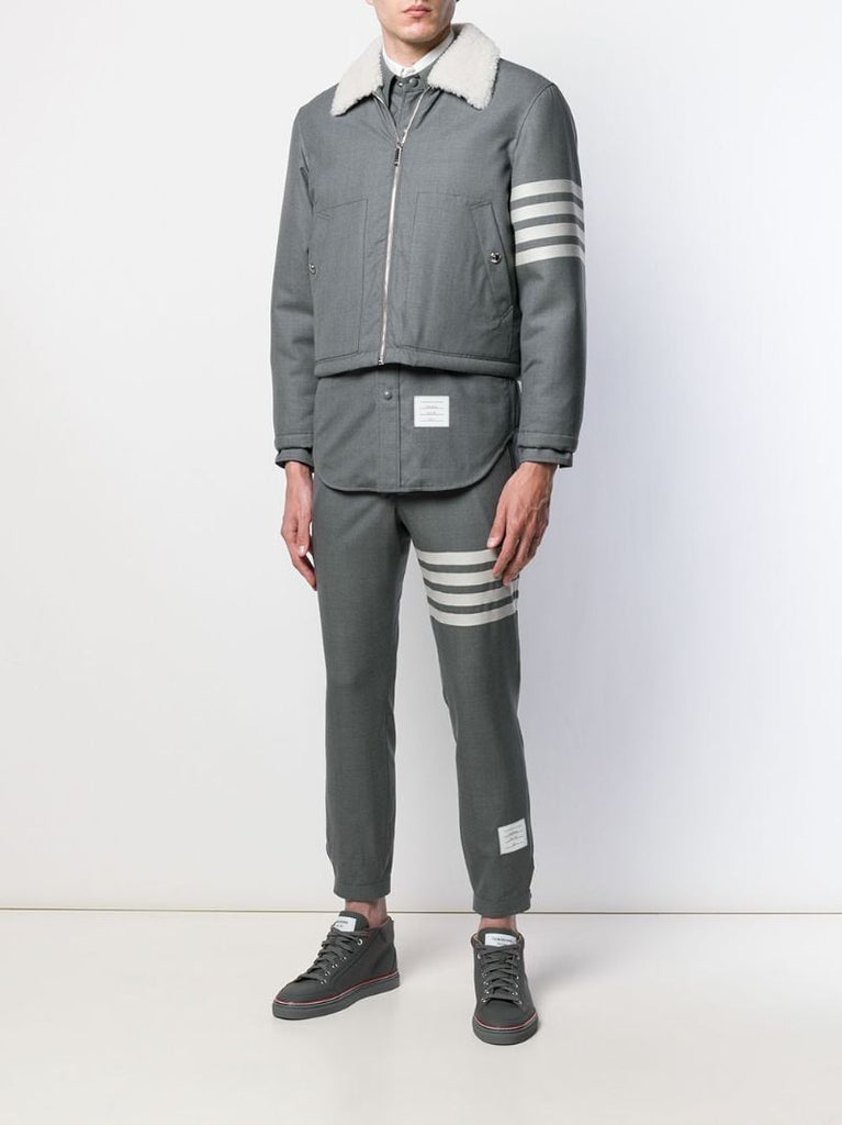 Grey 4-bar Shirt Jacket
