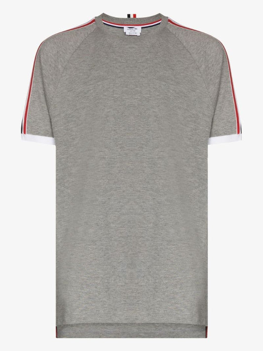 Grey Rwb Tape Cotton T-shirt