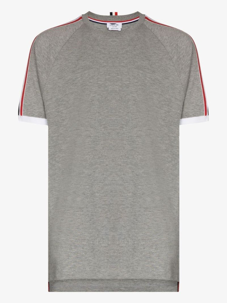 Grey Rwb Tape Cotton T-shirt
