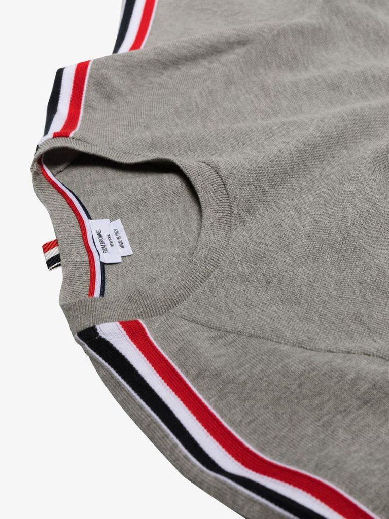 Grey Rwb Tape Cotton T-shirt
