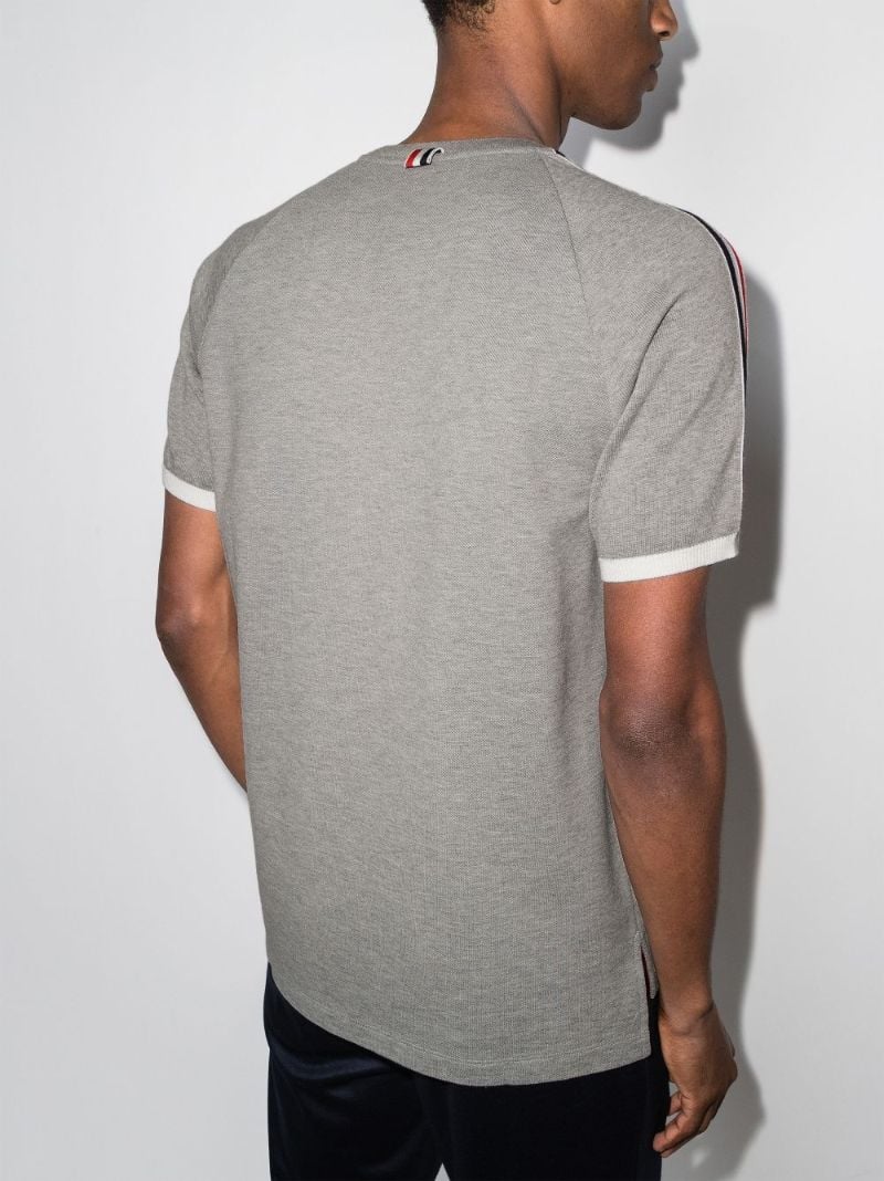 Grey Rwb Tape Cotton T-shirt