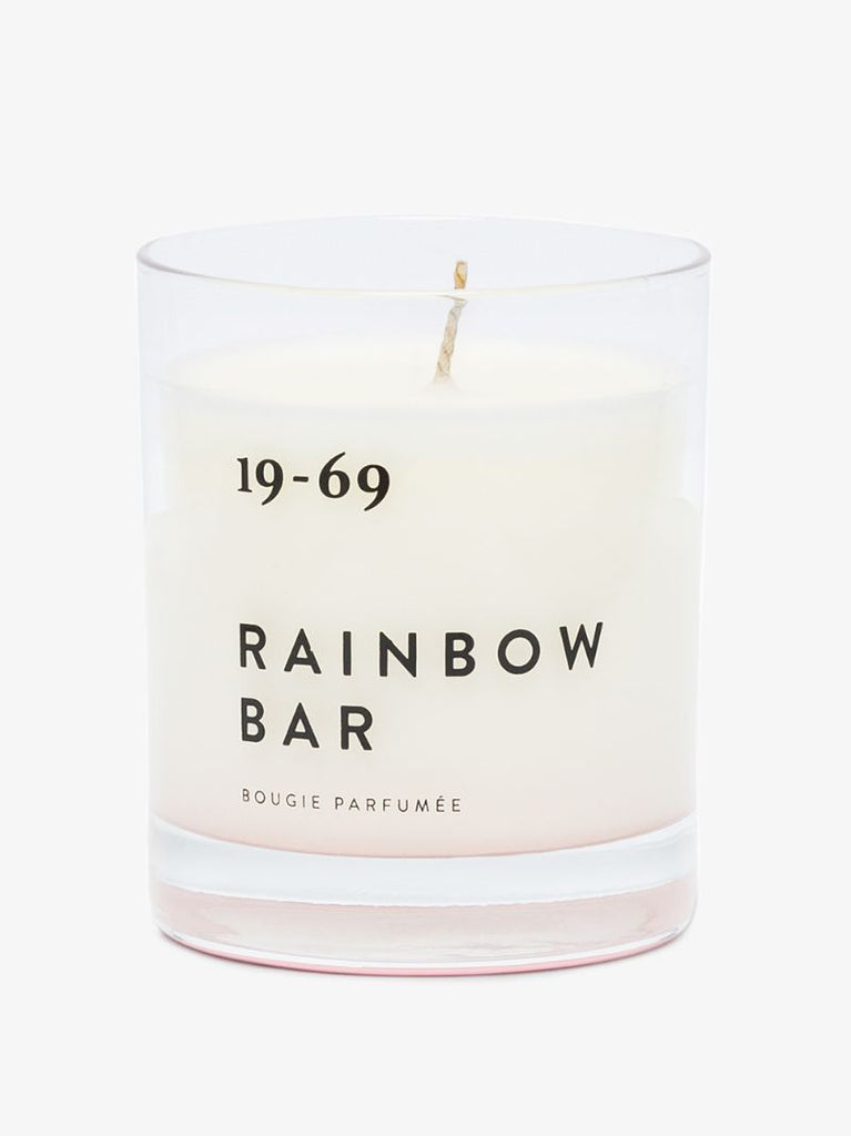 White Rainbow Bar Candle