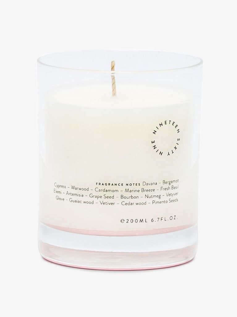 White Rainbow Bar Candle
