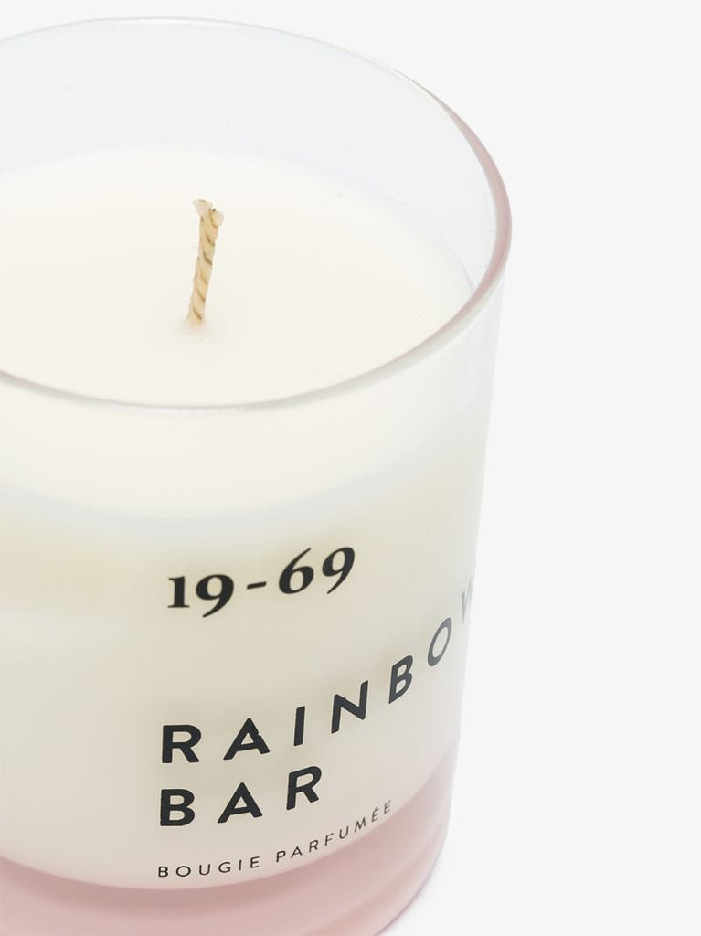 White Rainbow Bar Candle
