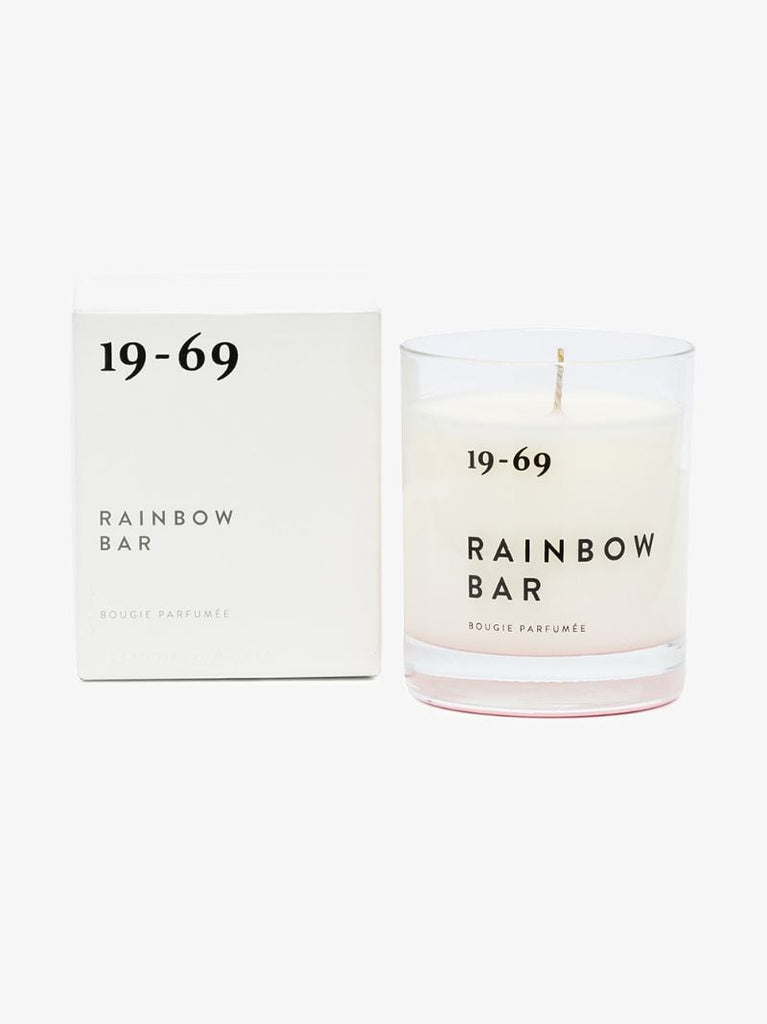 White Rainbow Bar Candle