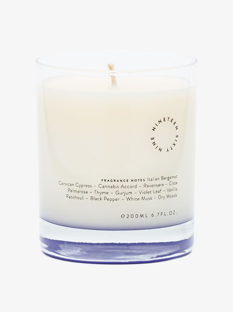 White and Purple Purple Haze Candle