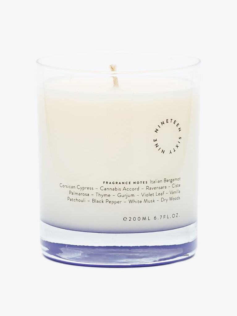 White and Purple Purple Haze Candle