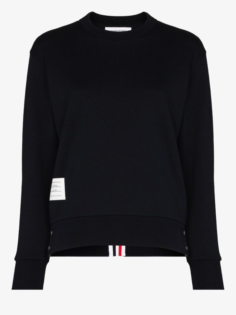 Tricolour Stripe Cotton Sweatshirt