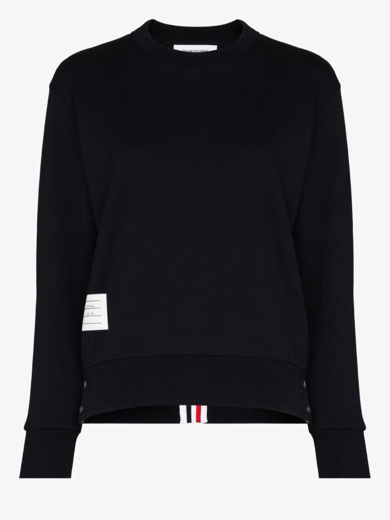 Tricolour Stripe Cotton Sweatshirt