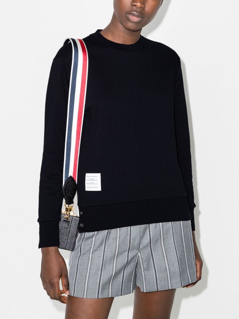 Tricolour Stripe Cotton Sweatshirt