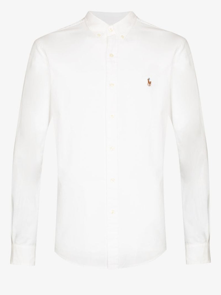 Logo-embroidered Long-sleeve Shirt