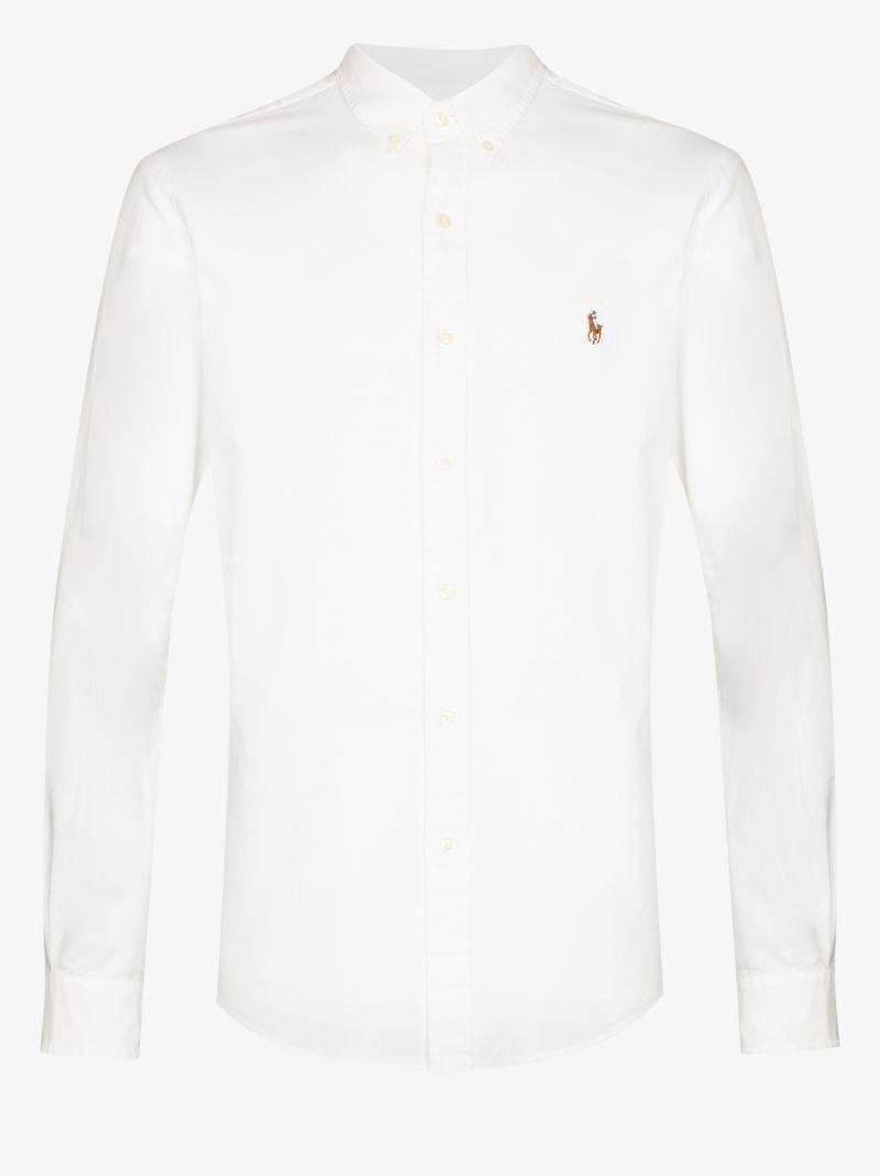 Logo-embroidered Long-sleeve Shirt