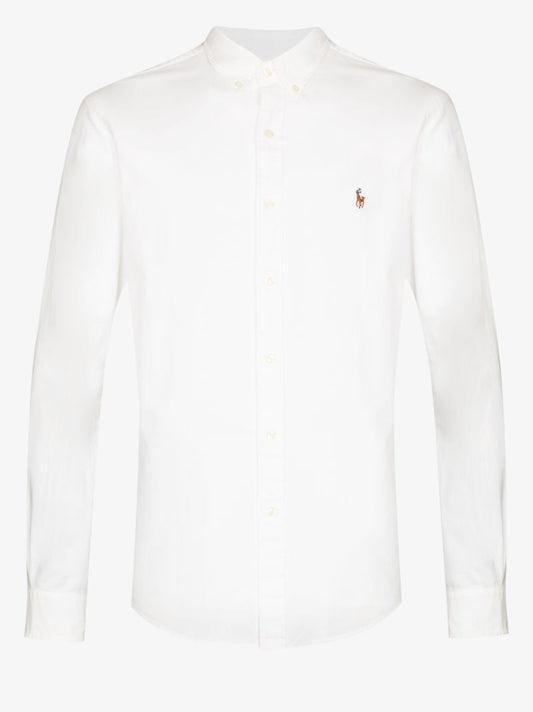 Logo-embroidered Long-sleeve Shirt