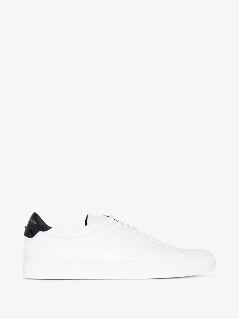 White Urban Street Leather Sneakers
