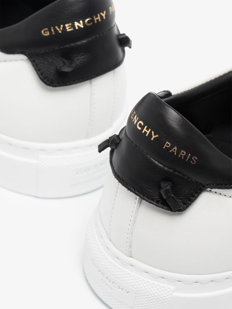 White Urban Street Leather Sneakers