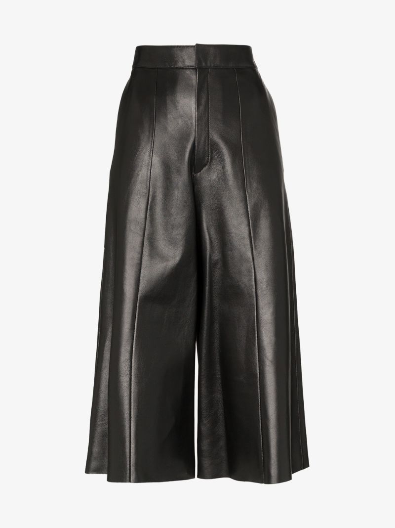 Culotte Leather Trousers