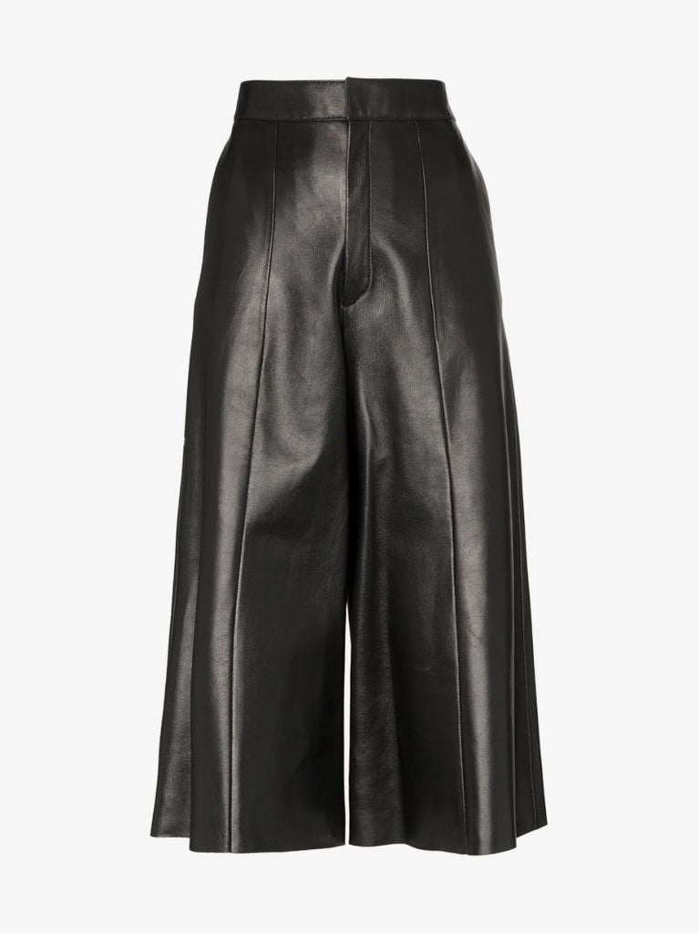 Culotte Leather Trousers
