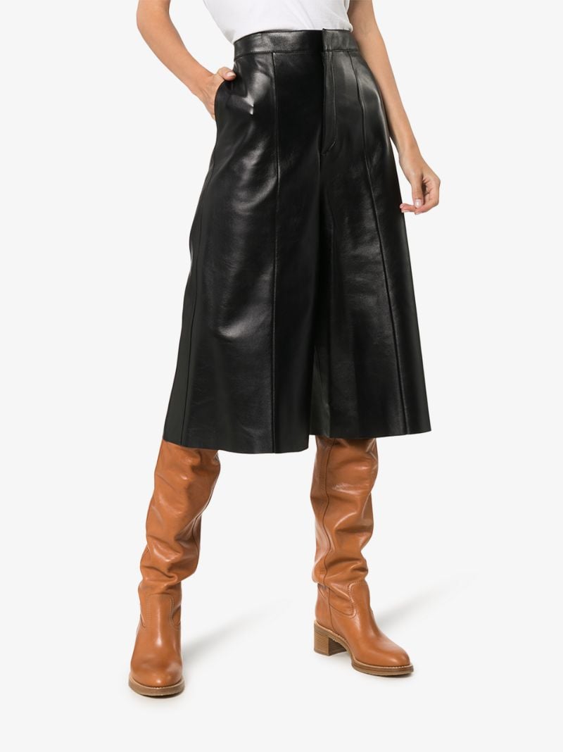 Culotte Leather Trousers