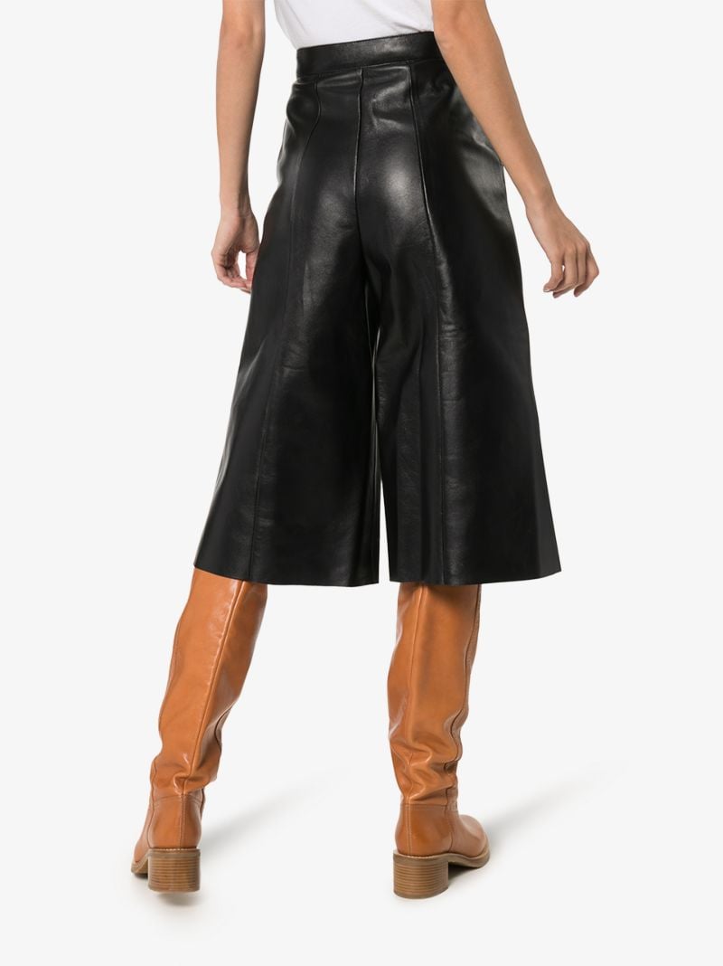 Culotte Leather Trousers