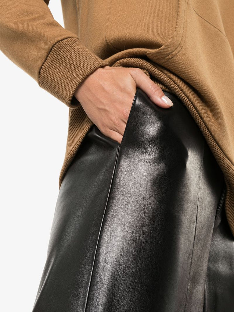 Culotte Leather Trousers