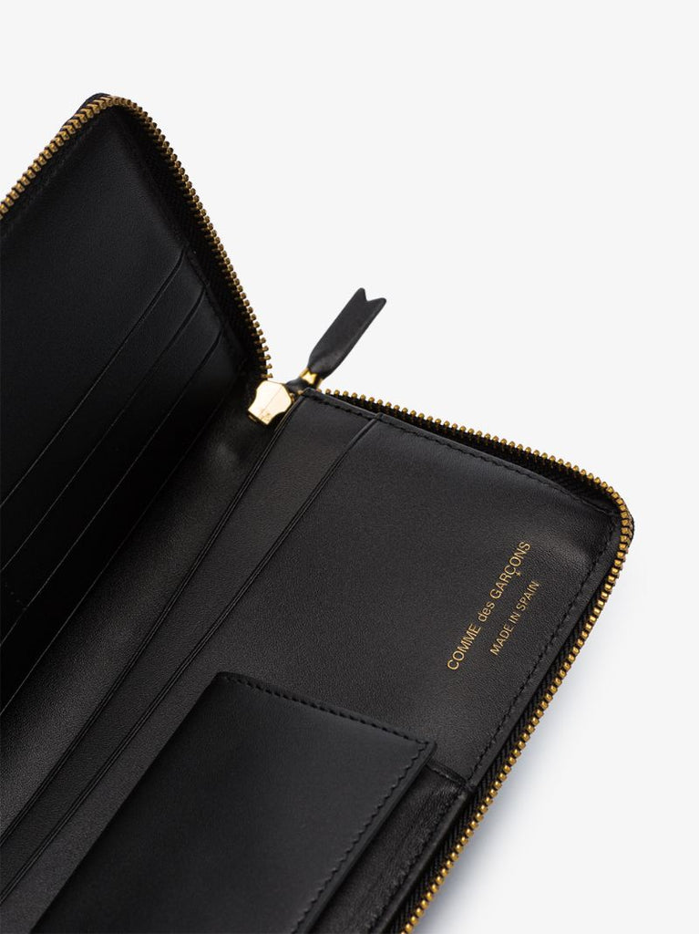 Black Logo Large Leather Wallet