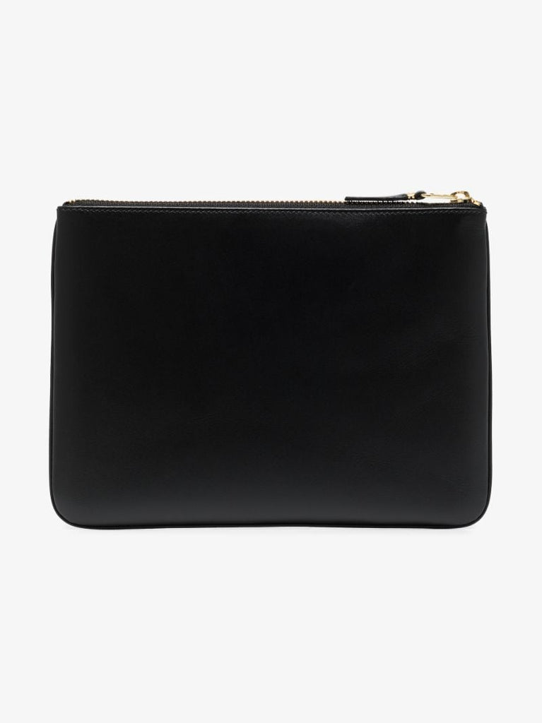 Black Classic Leather Pouch