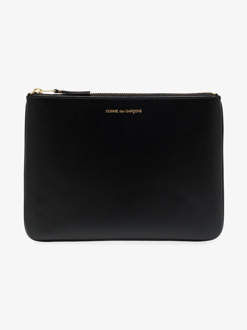 Black Classic Leather Pouch