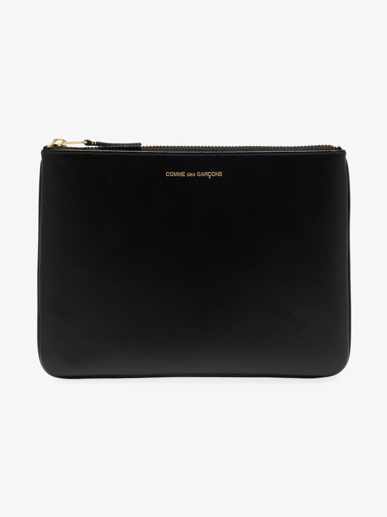Black Classic Leather Pouch