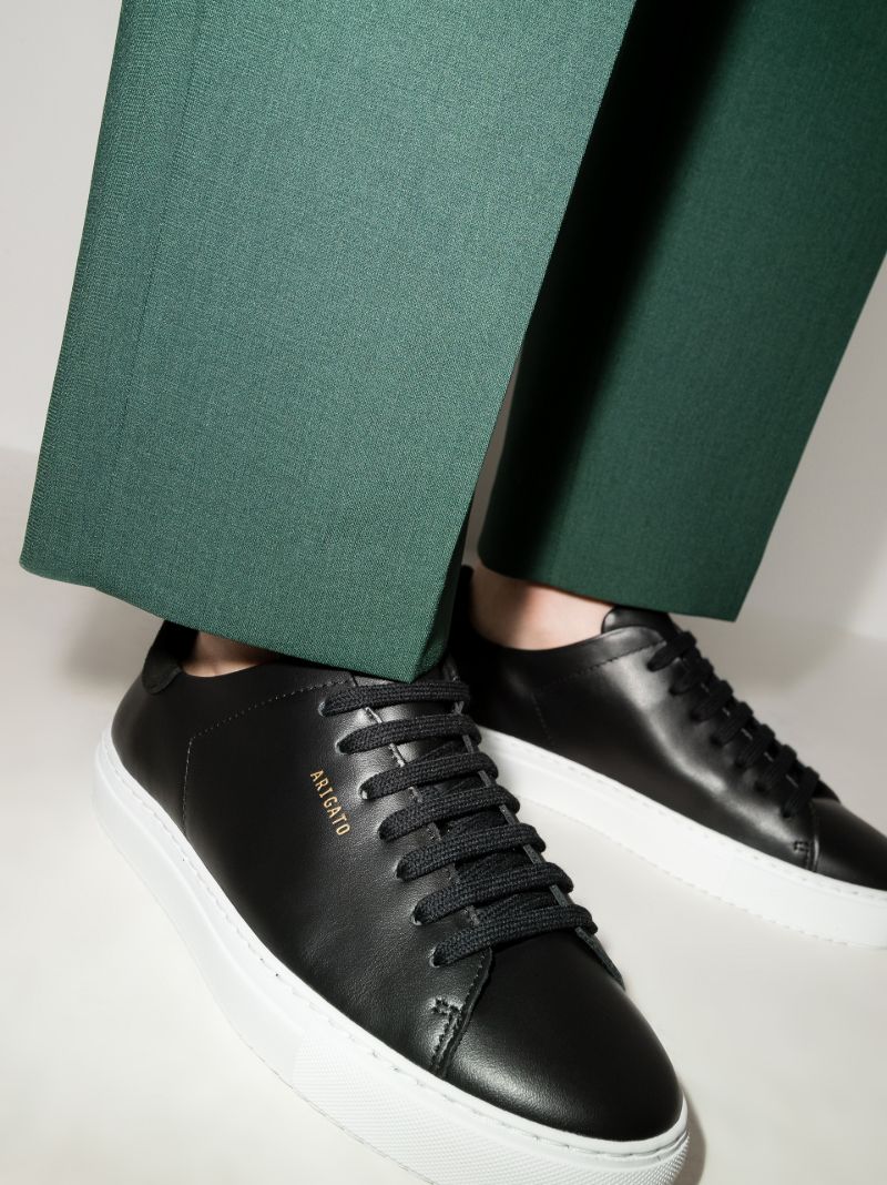 Black Clean 90 Leather Sneakers