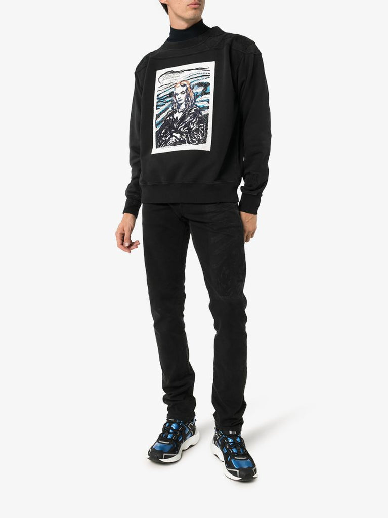 X Raymond Pettibon Mona Lisa Print Sweatshirt