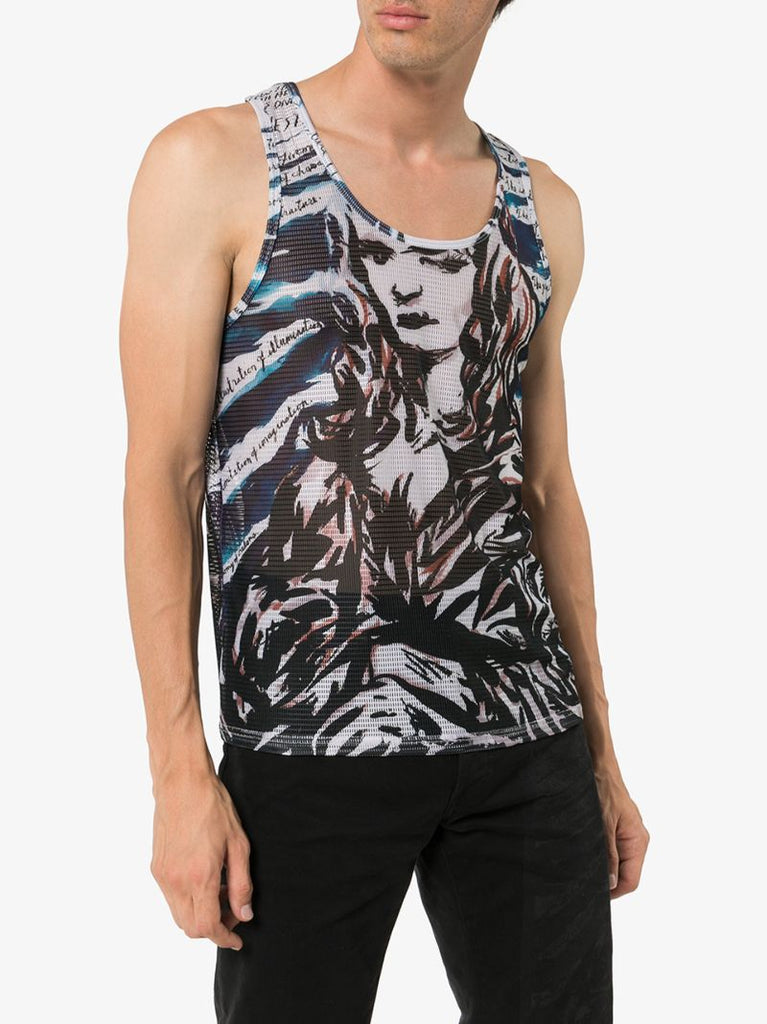 X Raymond Pettibon Mona Lisa Print Tank Top