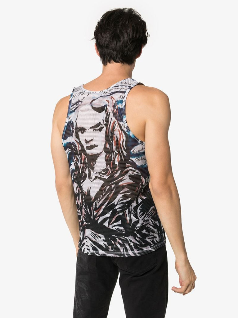 X Raymond Pettibon Mona Lisa Print Tank Top