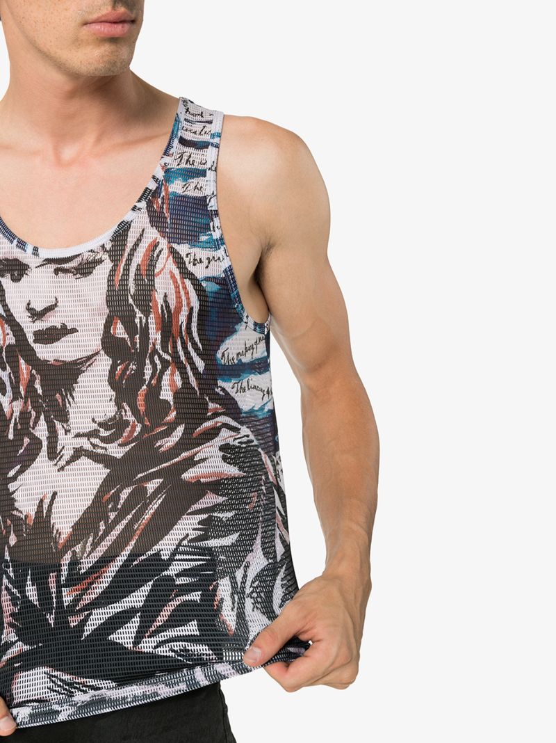 X Raymond Pettibon Mona Lisa Print Tank Top
